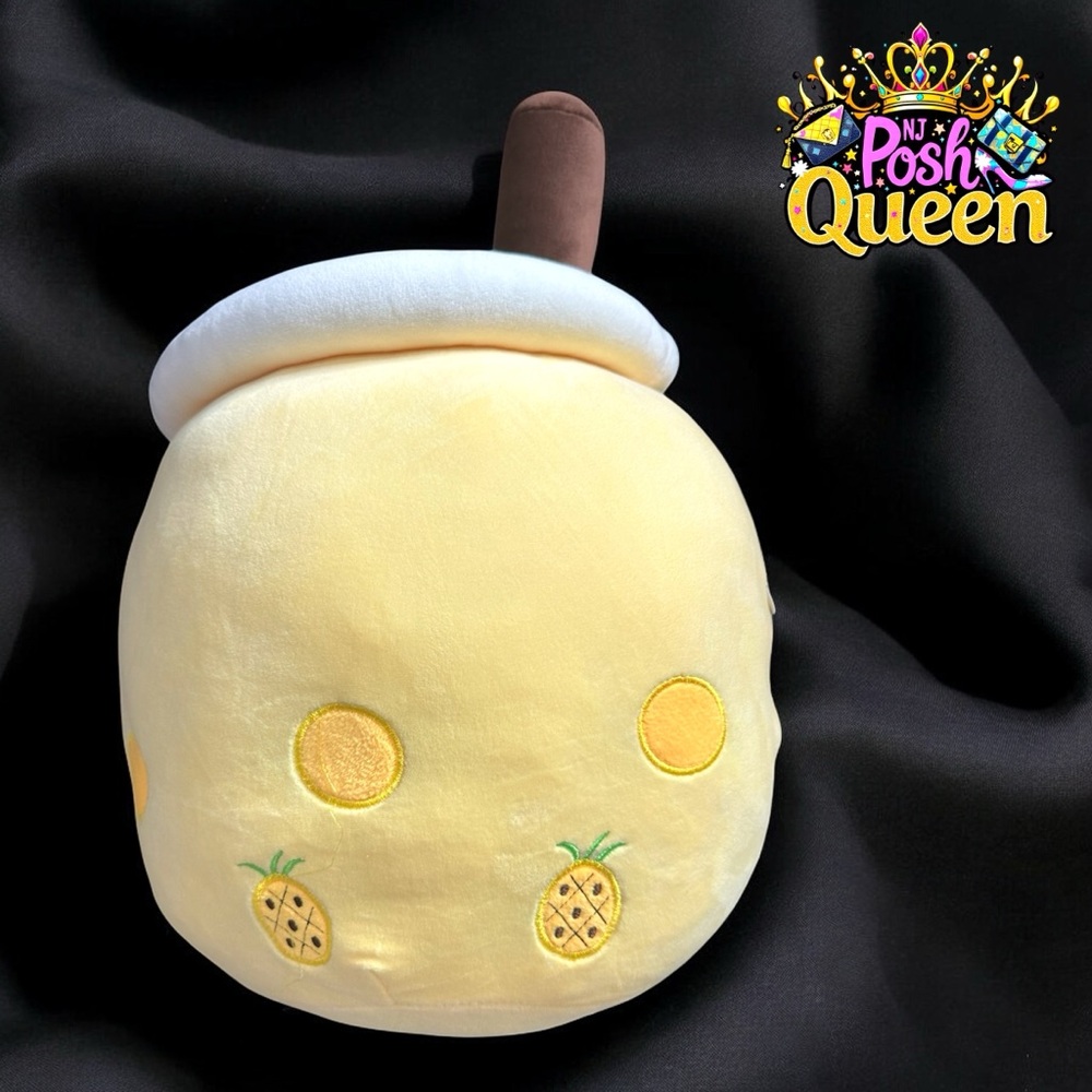 Boba Plush Pineapples ๐ Bubble Tea Plushie Pillow 14โ Tall - Picture 3 of 3